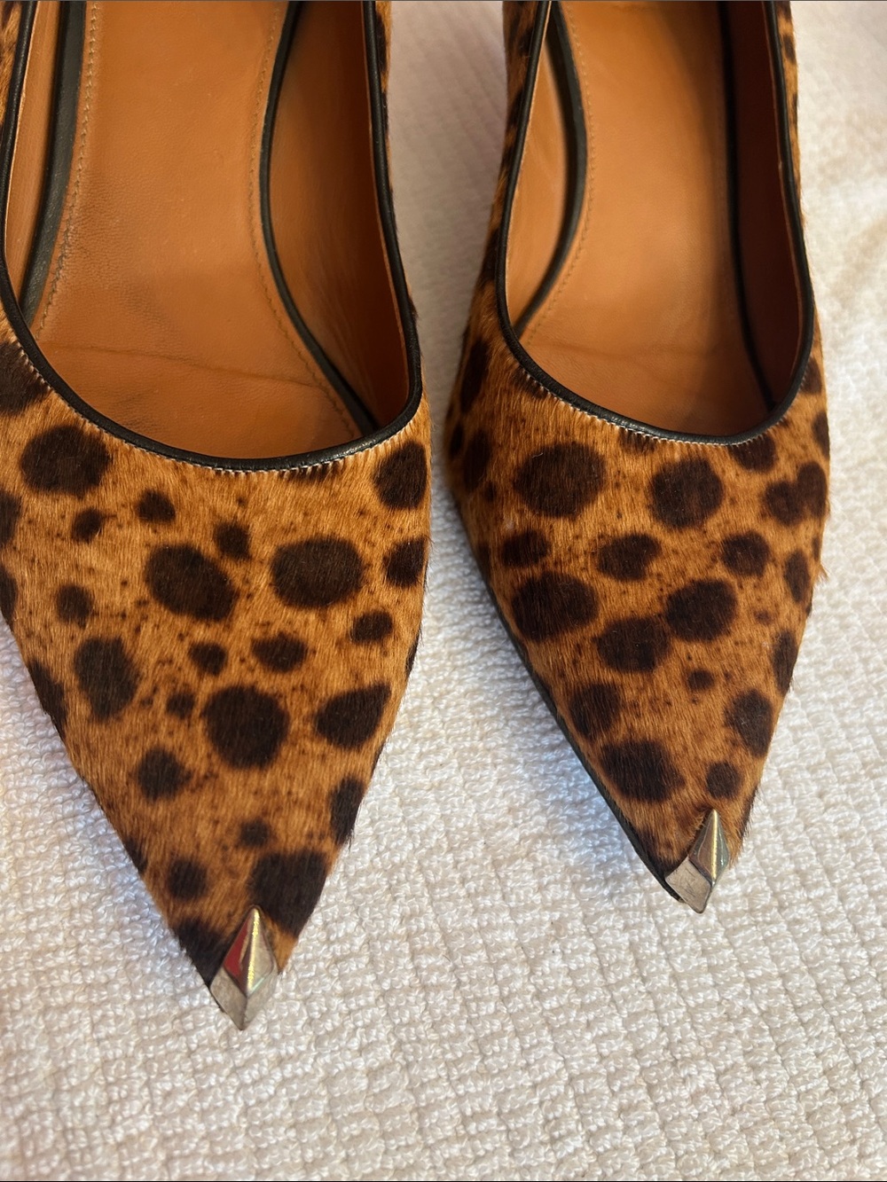 Givenchy Leopard-Print Pointed Toe Heels in Brown and Black - Picture 4 of 13